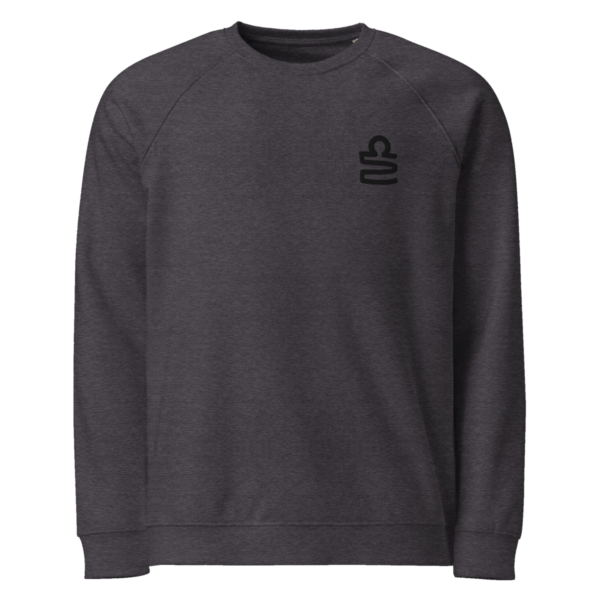 Unisex organic raglan sweatshirt