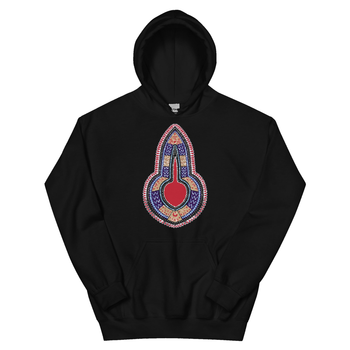 Angelina Compass Black Organic Hoodie