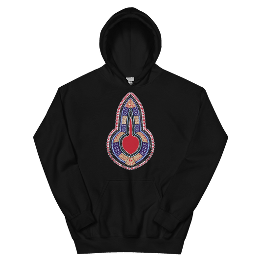 Angelina Compass Black Organic Hoodie